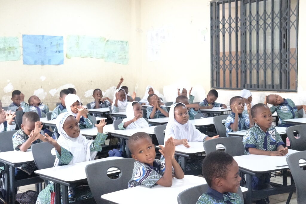 Pupils at Darul Hedaya Islamic School in Tamale